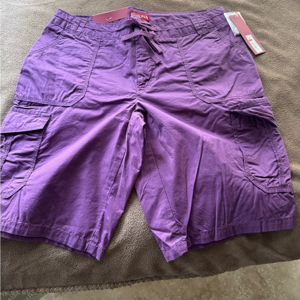 Arizona Jean Company Women's Purple Cargo Shorts